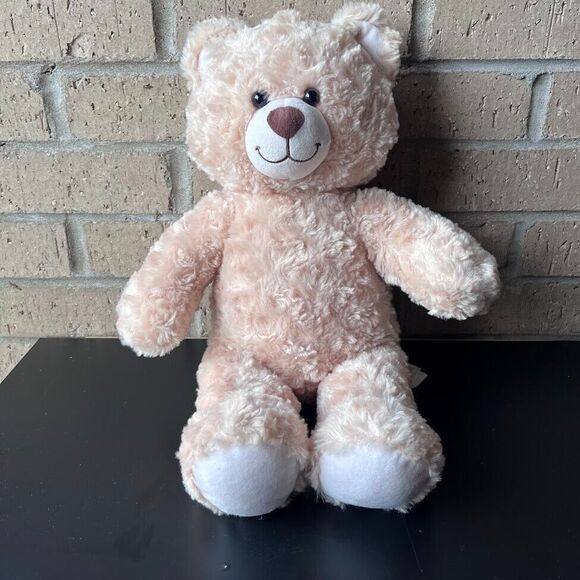Two Build a Bear Workshop Teddy Plush Stuffed Tan Happy Hugs & Classic Brown - Picture 3 of 16